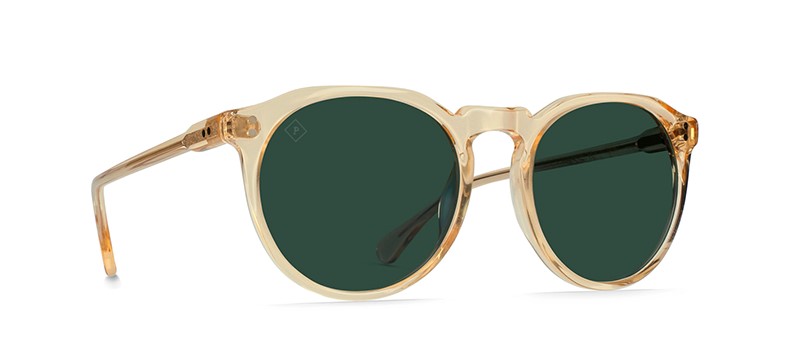 Raen Transparent Gold Frame Polarized Lens Sunglasses By G&M Eyecare