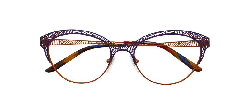 Jean Lafont Paris Orange And Blue Colored Eyeglasses With Special Design By G&M Eyecare