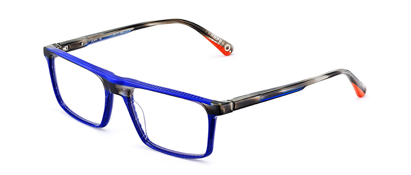 Jorn Blue And Grey Colored Eyeglasses By G&M Eyecare