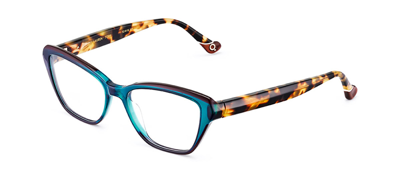 Lauren Aqua Blue And Yellow Tart Eyeglasses By G&M Eyecare