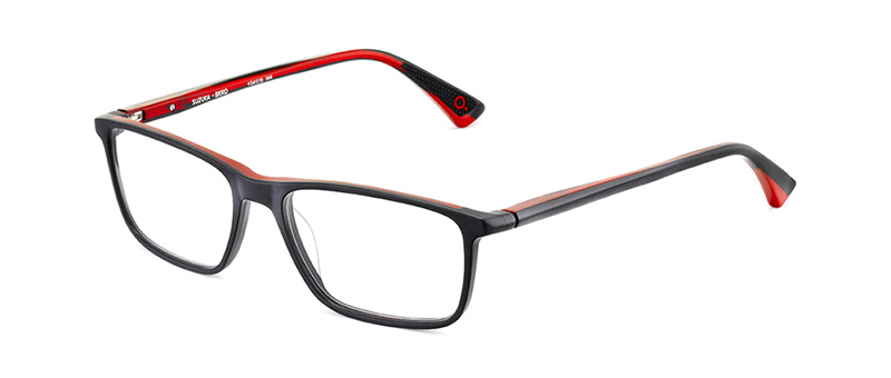 Suzuka Black And Red Eyeglasses By G&M Eyecare