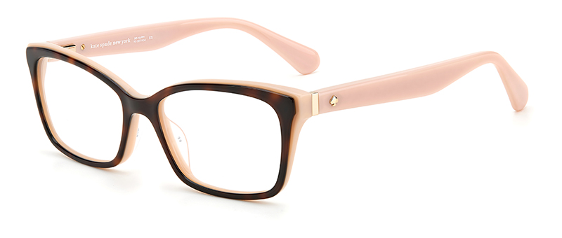 Kate Spade New York Light Peach Frame Brown Rim Eyeglasses By G&M Eyecare