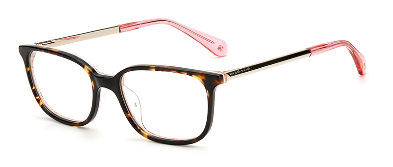 Kate Spade New York Black Orange Rim With Pink Tips Eyeglasses By G&M Eyecare