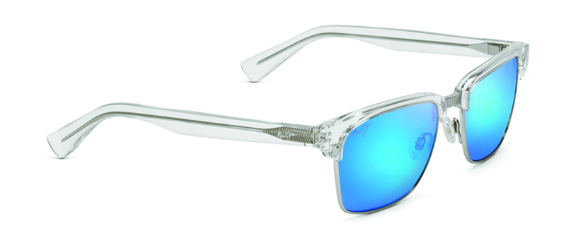 Maui Jim Silver Frame Blue Lenses Kawika Sunglasses By G&M Eyecare
