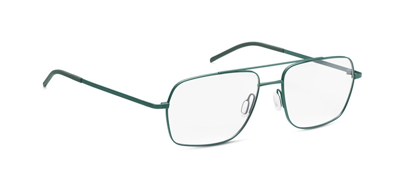 Border Green Thin Vintage Eyeglasses By G&M Eyecare