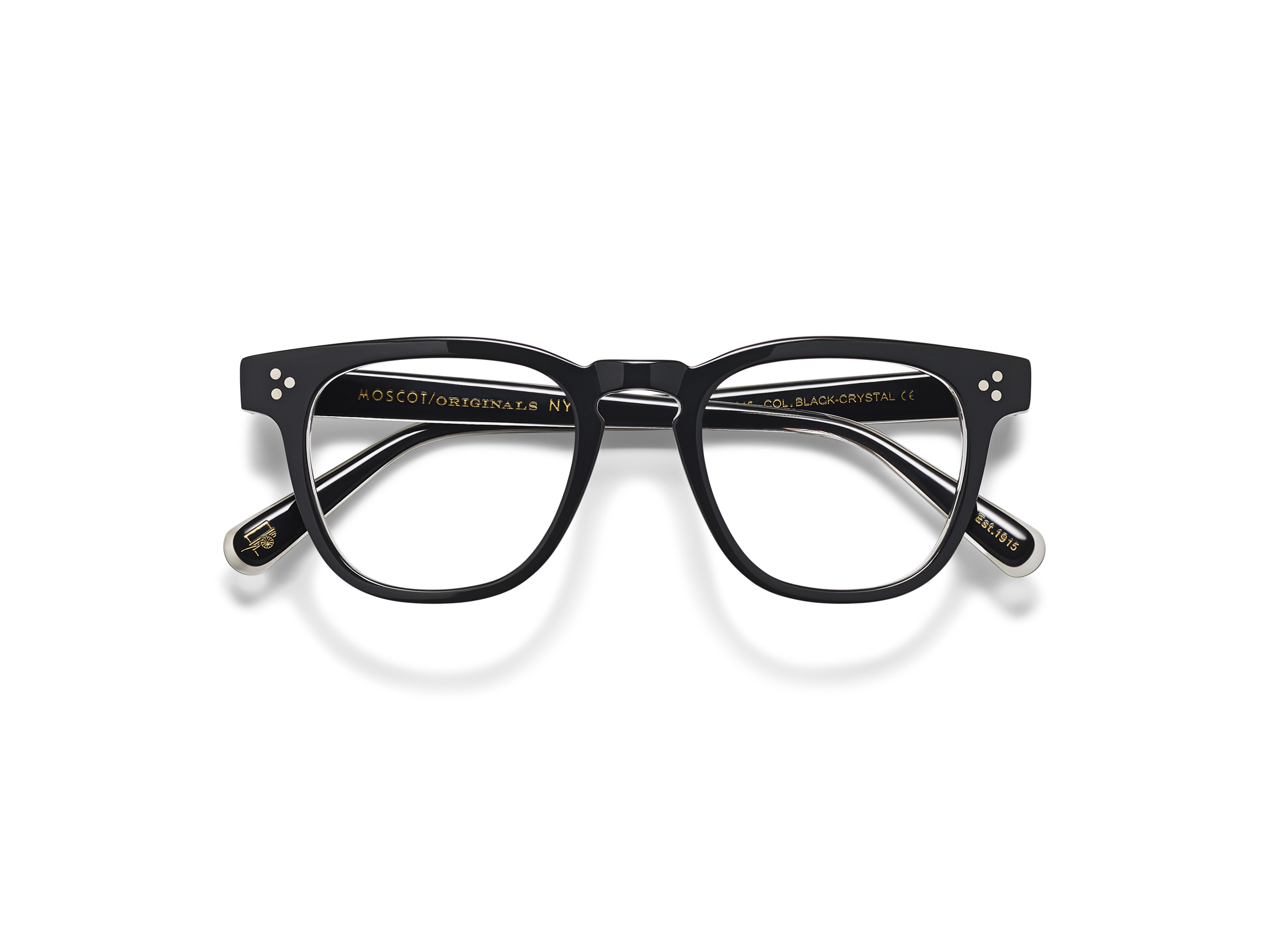Moscot Dudel Black Crystal Frame Eyeglasses By G&M Eyecare
