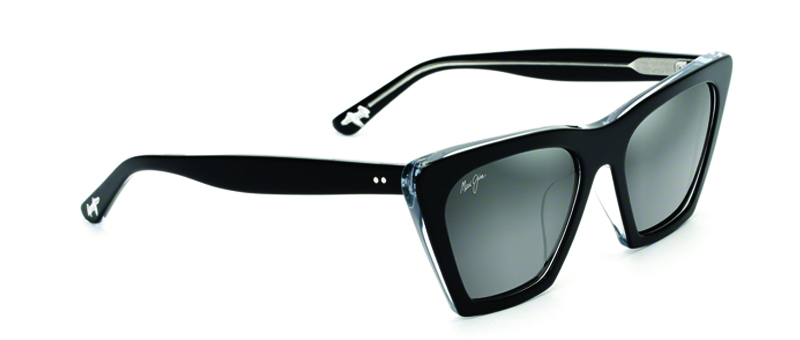 Maui Jim Thick Black Frame Kini-Kini Sunglasses By G&M Eyecare