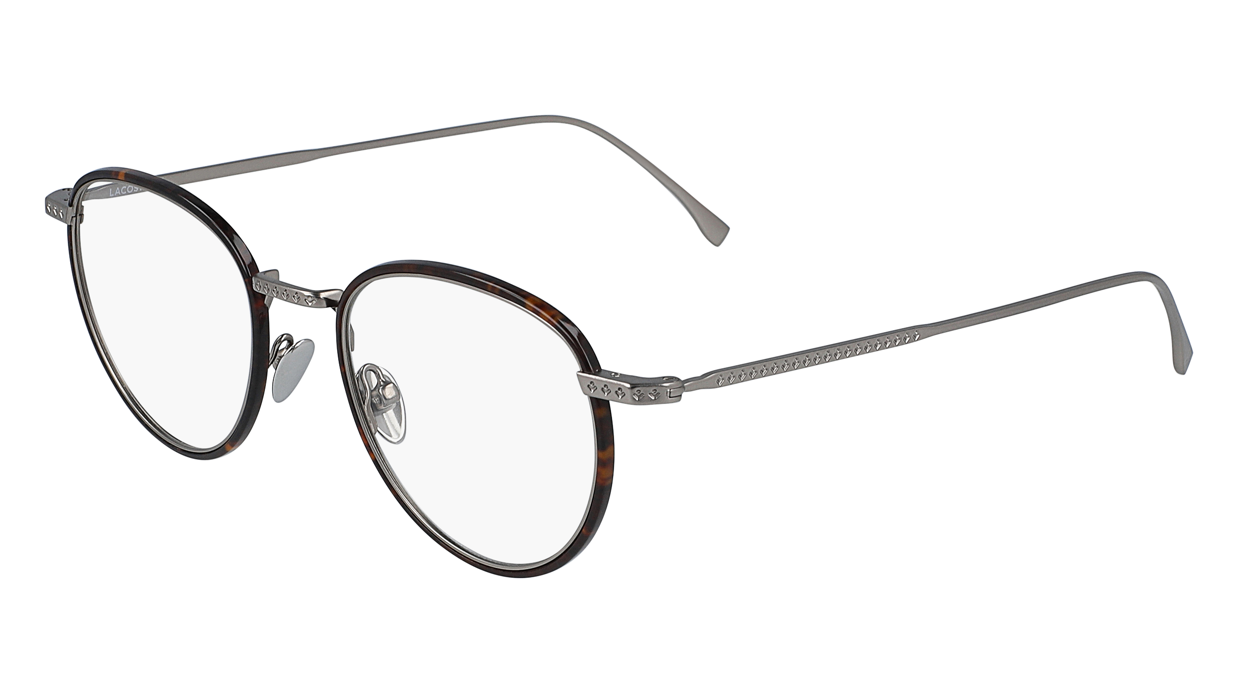 Lacoste Tart Rim And Metallic Temple Frame Eyeglasses By G&M Eyecare