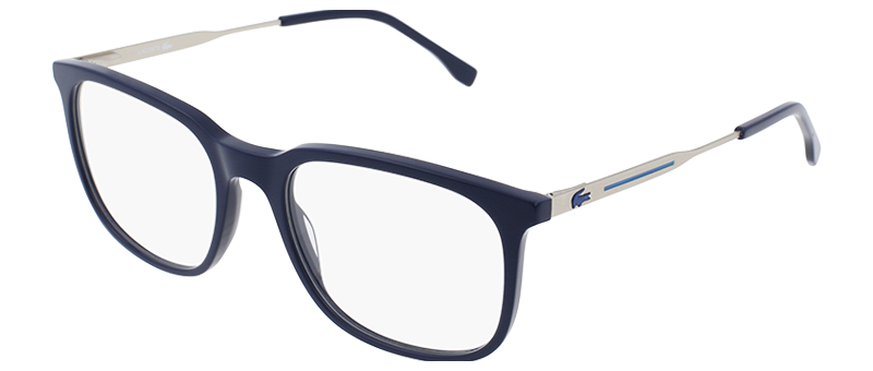 Lacoste Navy Blue And White Frame Eyeglasses By G&M Eyecare