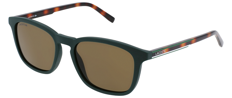 Lacoste Matte Black Rim Tart Temples Sunglasses By G&M Eyecare