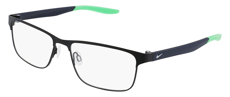 Nike Black Frame And Green Tips Eyeglasses By G&M Eyecare