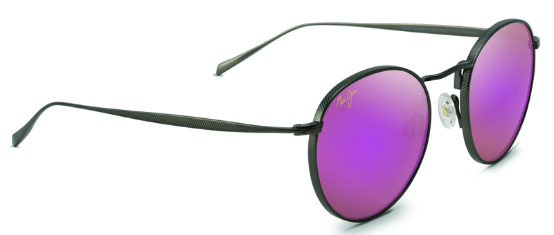 Maui Jim Thin Black Frame Pink Lenses Nautilus Sunglasses By G&M Eyecare