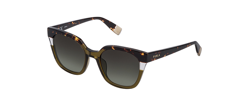 Furla Black And Orange Fire Colored Marble Design Eyeglasses By G&M Eyecare