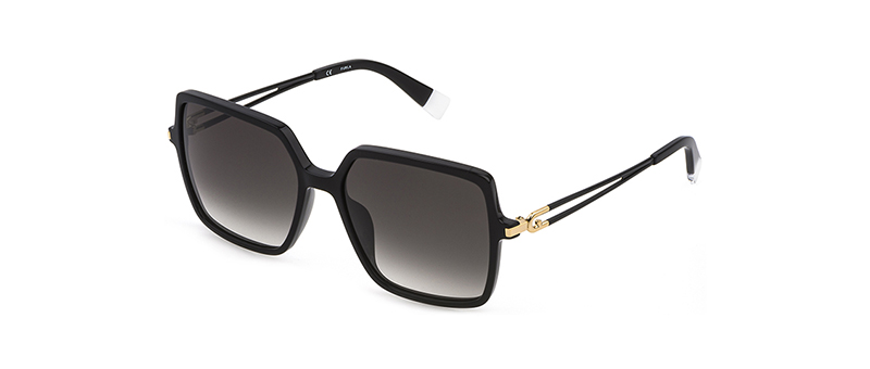 Furla Black Eyeglasses With Square Lenses By G&M Eyecare