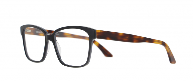 Vanni Black Frame Yellow Tart Temple Eyeglasses By G&M Eyecare